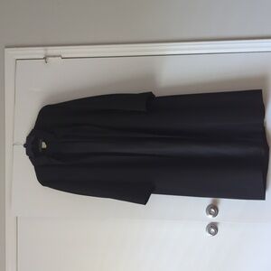 Black duster coat
